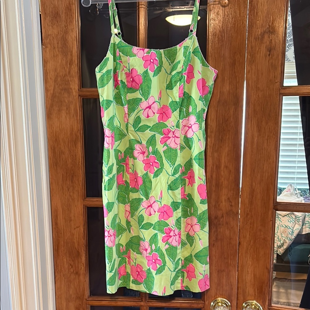 Floral Green and Pink Dress